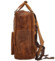 Pánský kožený batoh camel - Greenwood Rufus