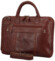 Pánská kožená business taška hnědá - Greenwood Vardan