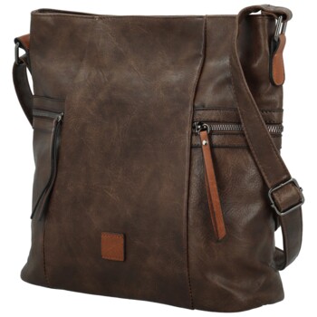 Dámská crossbody kabelka coffee - Firenze Jamia
