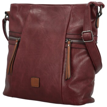 Dámská crossbody kabelka vínová - Firenze Jamia