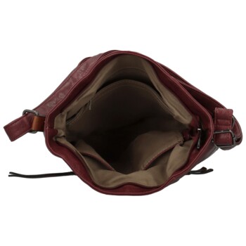 Dámská crossbody kabelka vínová - Firenze Jamia
