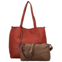 Dámský set kabelek červený/khaki - MaxFly Areti