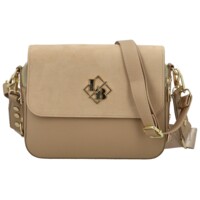 Dámská crossbody kabelka taupe - Laura Biaggi Wiana