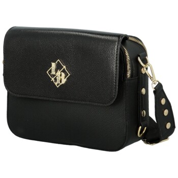 Dámská crossbody kabelka černá - Laura Biaggi Wiana