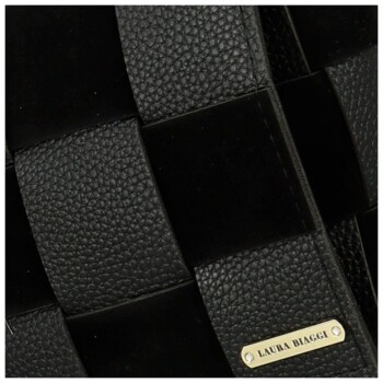 Dámská crossbody kabelka černá - Laura Biaggi Fabia