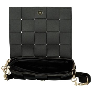 Dámská crossbody kabelka černá - Laura Biaggi Fabia