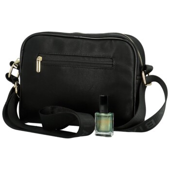 Dámská crossbody kabelka černá - Laura Biaggi Tasilo