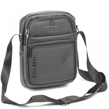 Pánská taška přes rameno šedá - Pierre Cardin Diego