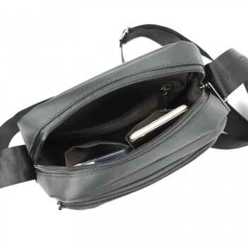 Pánská taška přes rameno šedá - Pierre Cardin Diego