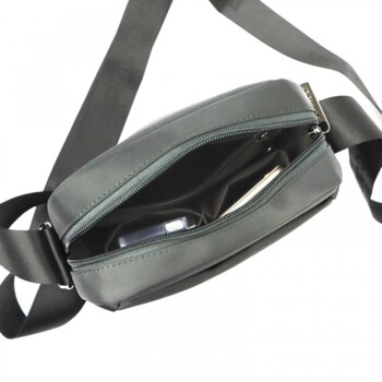 Pánská taška přes rameno šedá - Pierre Cardin Walid