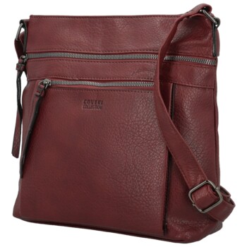 Dámská crossbody kabelka vínová - Coveri Daleina new