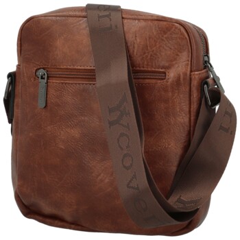 Pánská crossbody taška hnědá - Coveri Kaan
