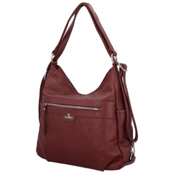 Dámský kabelko/batoh vínový - Coveri Jeton