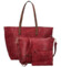 Dámský set kabelek vínový - Paolo bags Yema