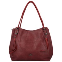 Dámská kabelka na rameno vínová - Coveri Gajana