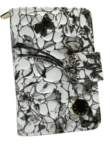 Dámská kožená peněženka černo/bílá - Peterson Elizara