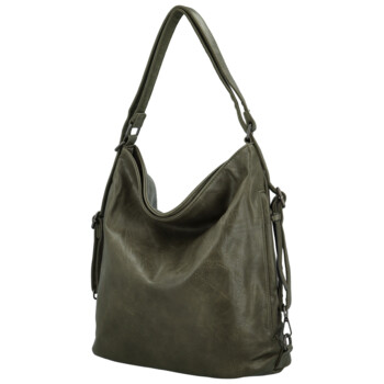 Dámský kabelko/batoh tmavě zelený - Paolo bags Vasilia