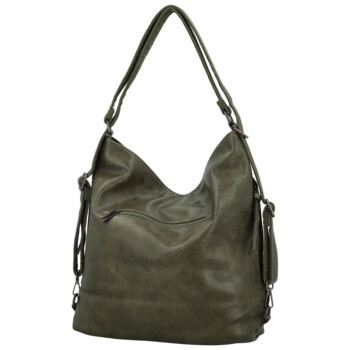 Dámský kabelko/batoh tmavě zelený - Paolo bags Vasilia