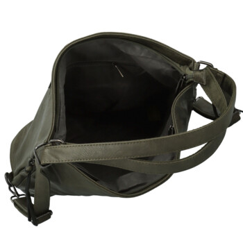 Dámský kabelko/batoh tmavě zelený - Paolo bags Vasilia