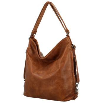 Dámský kabelko/batoh hnědý - Paolo bags Vasilia