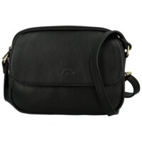 Dámská kožená crossbody kabelka černá - Katana Shirin