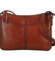 Dámská kožená crossbody kabelka hnědá - Katana Ristta