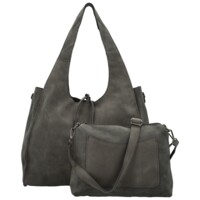 Dámský set kabelek tmavě šedý - Paolo bags Sherika