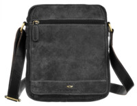 Pánská kožená business taška černá - Peterson Joram