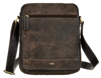 Pánská kožená business taška hnědá - Peterson Joram