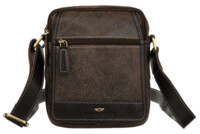Pánská kožená business taška hnědá - Peterson Kirilo