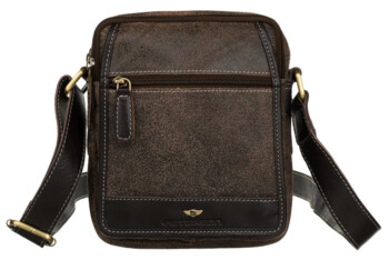 Pánská kožená business taška hnědá - Peterson Kirilo