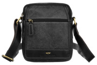 Pánská kožená business taška černá - Peterson Kirilo