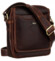 Pánská kožená taška hnědá - Peterson Tarik