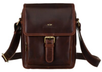 Pánská kožená taška hnědá - Peterson Salmon