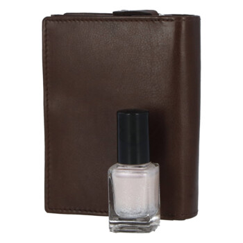 Kožená peněženka hnědá - Delami 101