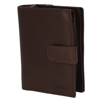Kožená peněženka hnědá - Delami 101