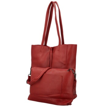 Dámský set kabelek červený - Paolo bags Marika