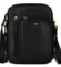 Pánská kožená crossbody taška černá - Peterson Ridas