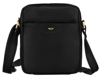 Pánská kožená crossbody taška černá - Peterson Kadri