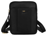 Pánská kožená crossbody taška černá - Peterson Owen