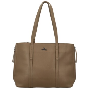 Dámská kabelka na rameno tmavě béžová - Coveri Edith