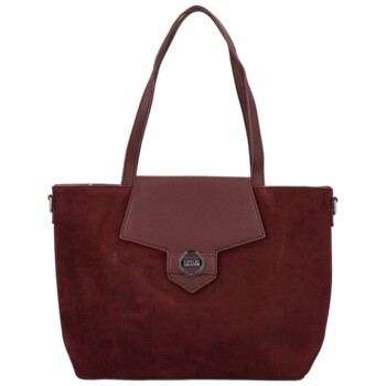 Dámská kabelka na rameno vínová - Coveri Lejla