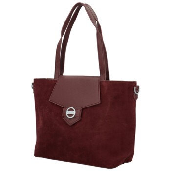 Dámská kabelka na rameno vínová - Coveri Lejla