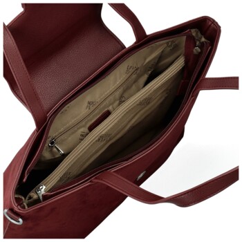 Dámská kabelka na rameno vínová - Coveri Lejla