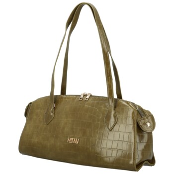 Dámská kabelka na rameno tmavě zelená - Coveri Krisia