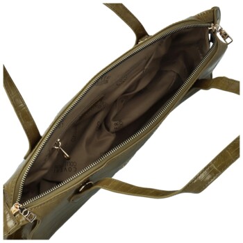 Dámská kabelka na rameno tmavě zelená - Coveri Krisia