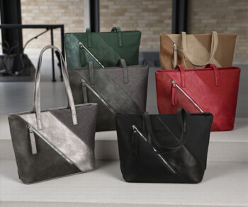 Dámská kabelka na rameno tmavě stříbrná - Firenze Valdema