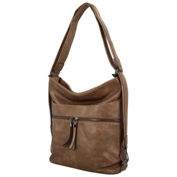 Dámský kabelko/batoh tmavě béžový - Romina & Co Bags Aglaia