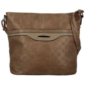 Dámská crossbody kabelka tmavě béžová - Romina & Co Bags Gemma