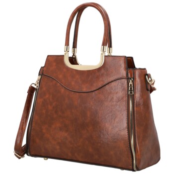 Dámská kabelka do ruky hnědá - Firenze Santina